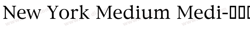 New York Medium Medi字体转换